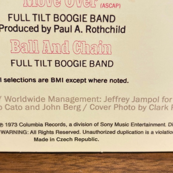 Janis Joplin Greatest Hits. Czech Republic reissue pressing - Picture 3 of 5